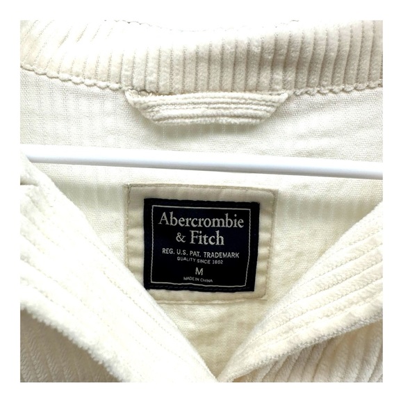 Abercrombie & Fitch Women’s M Medium Corduroy Jacket Preppy Y2K Casual Pockets - Picture 3 of 13